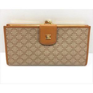 Celine Triomphe Macadam PVC and Leather Wallet